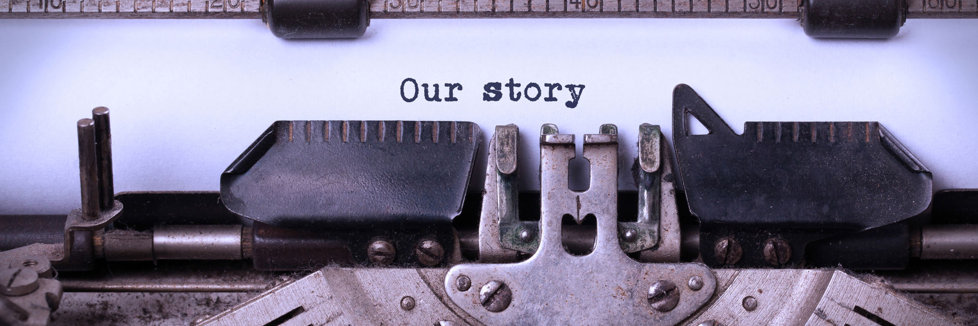 Our Story On Typewriter